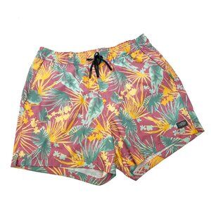 AFTCO Swimwear Swim Trunks Stretch Shorts Bathing Suit Tropical Mens S